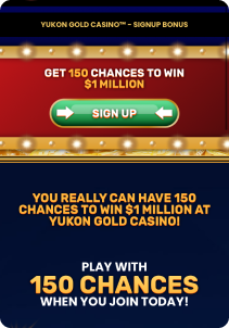 Yukon Gold mobile screen bonus promotions