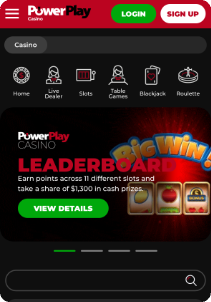 PowerPlay mobile screen promotions