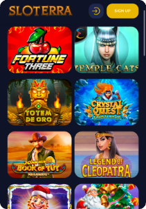 Sloterra mobile screen slots games