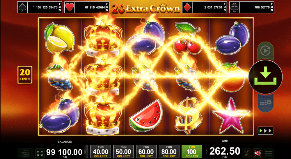 20 Extra Crown (Amusnet) Screenshot2