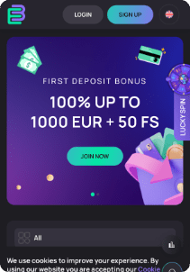 Erabet mobile screen welcome bonus