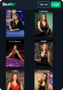 ZoloBet casino screen slots live games