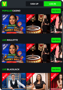 Velobet casino screen live games