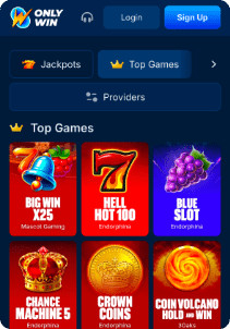 Onlywin casino screen slots games