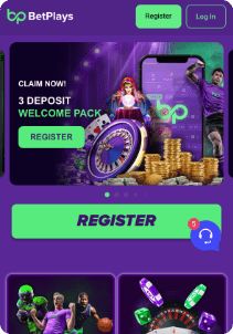 Betplays casino screen main page