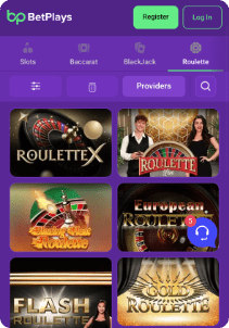 Betplays casino screen live games