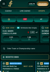 Cashed casino mobil screen sports