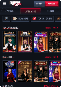 Mafia casino screen live casino