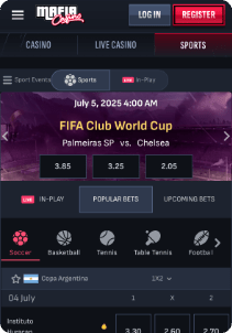 Mafia casino screen sports
