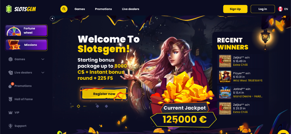 slotsgem screen