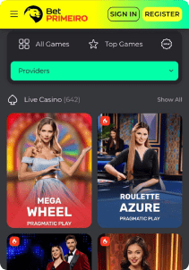 BetPrimeiro Casino Screen live games