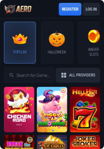 Aerobet Casino Mob Screen slots games