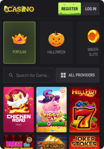 AvoCasino Mob Screen slots games