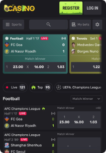 AvoCasino Mob Screen sports