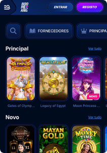 Boomerang Casino Mob Screen slots games