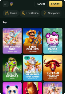GolDex Casino Mob Screen1 slots games