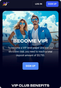 Jet4Bet Casino Mob Screen vip programe