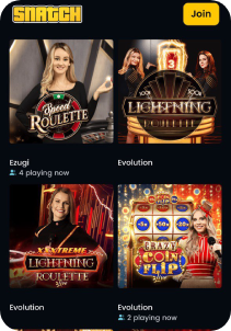 Snatch Casino Mob Screen live games