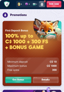 SafeCasino Casino Mob Screen main page