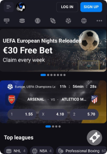 LuckyVibe Casino Mob Screen sports games
