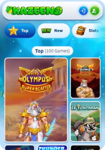 Kazeeno casino screen2 slots games