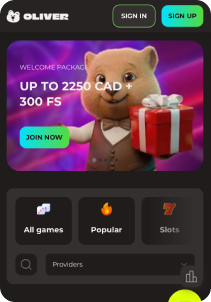 Olivercasino screen1 welcome bonus