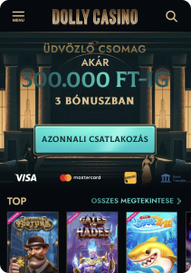 Dolly casino mobile screen welcome bonus