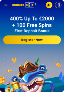 BubblesBet casino mobile screen promo bonus