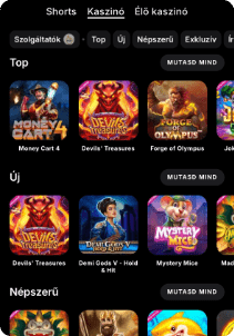 Swiper Casino mobile screen slots games