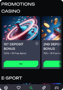 Gamix Casino mobile screen promotions casino