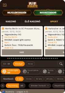 FatPirate Casino mobile screen sports