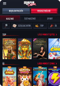 Mafia Casino mobile screen slots games