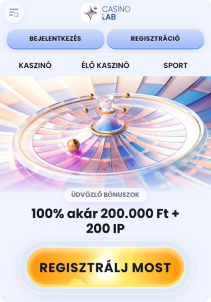 Casinolab Casino mobile screen mane page