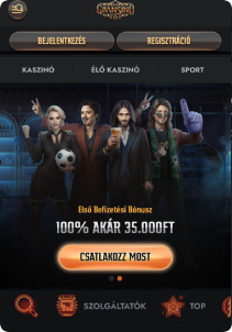 Gransino Casino mobile screen mane page