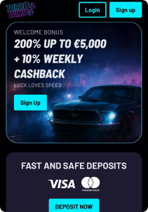 TurboWin Casino Mob Screen1
