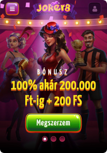 Joker8 Casino mobile screen mane page