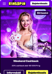 KingSpin Casino mobile screen promotions