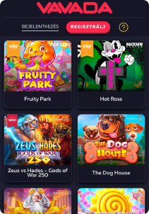 Vavada Casino mobile screen slots games