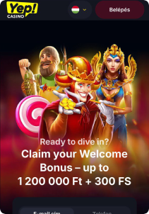 Yep! Casino mobile screen main page