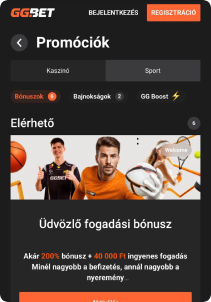 GGBet Casino mobile screen promotions