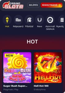 Slota Casino mobile screen slots games