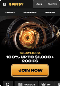 Spinsy casino mob screen mane page