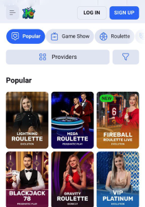 Koru casino mob screen live games