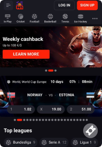 N1Bet casino mob screen sports