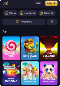 RollXo casino mob screen slots games