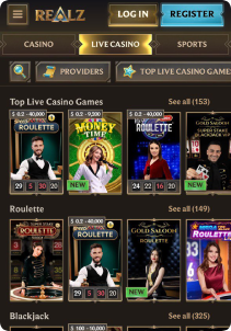 Realz casino mob screen live games