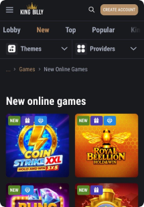 KingBilly casino mob screen slots games