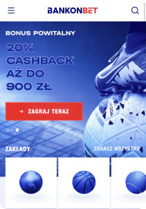 Bankonbet casino mobile screen welcome bonus