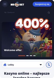 MrBet casino mobile screen promotion