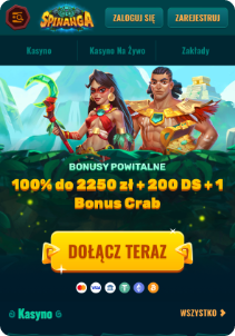 Spinanga casino mobile screen welcome bonus